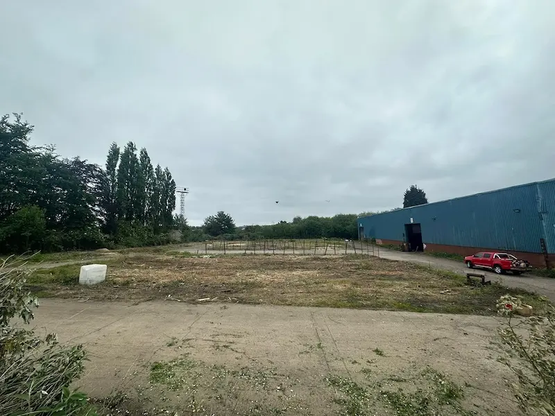Site clearance on disused area within industrial park