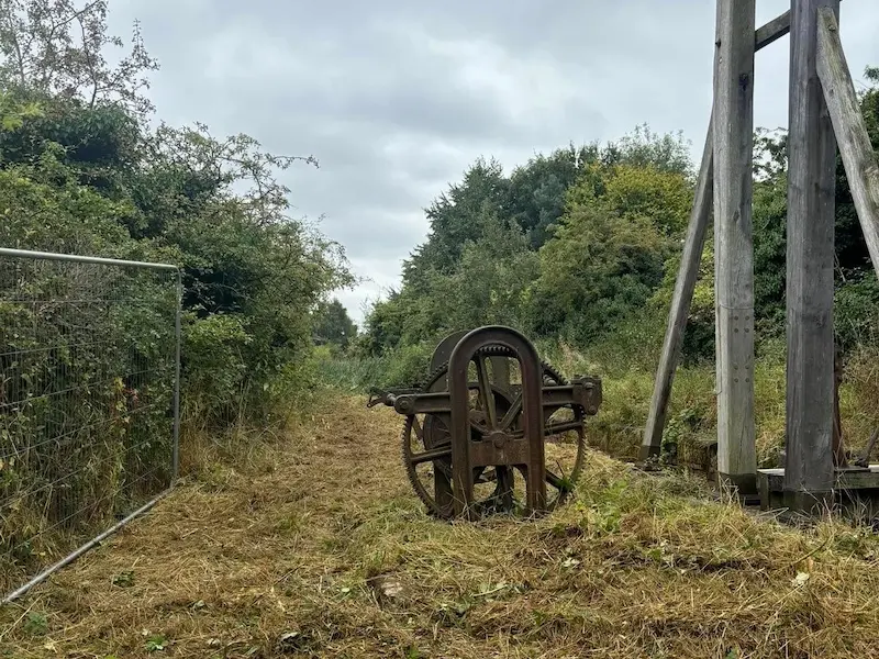 Site clearance revealing lost treasures